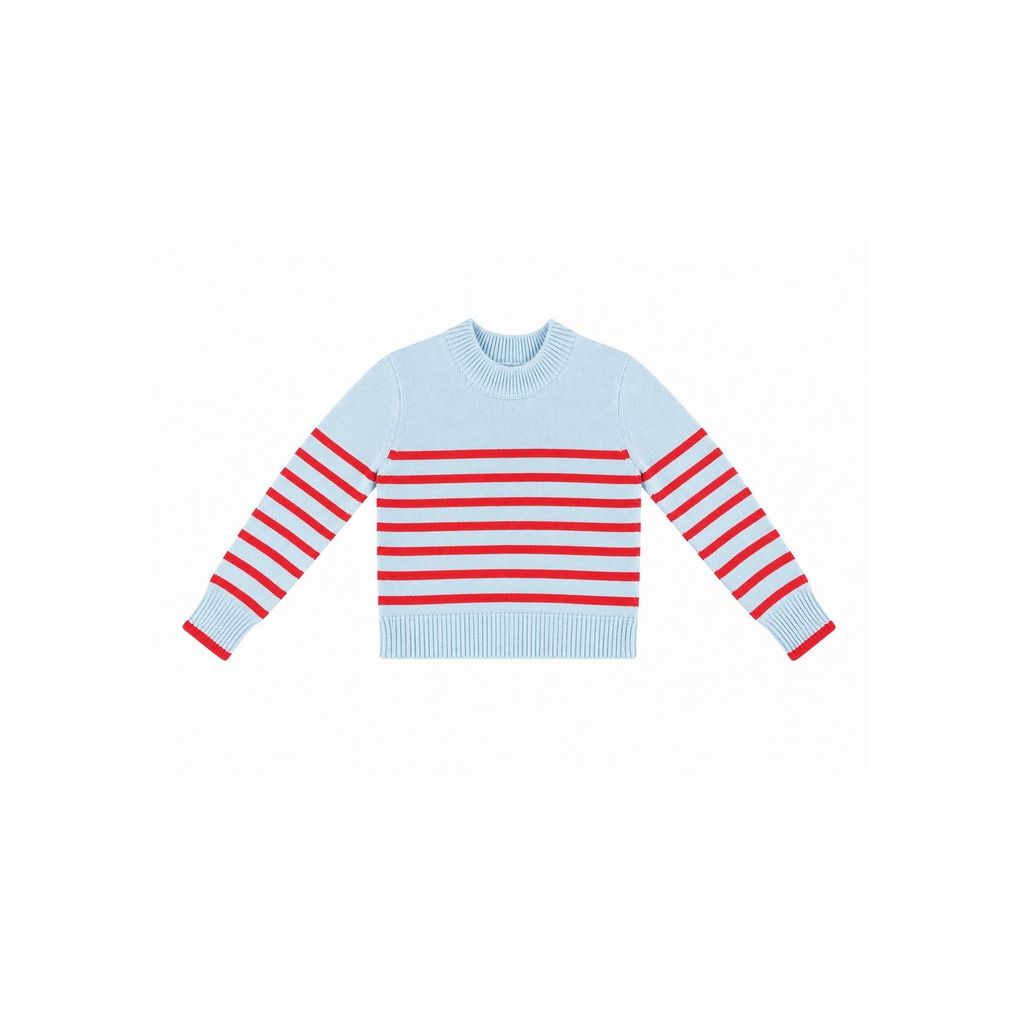 Light Blue Berry Stripe Sweater