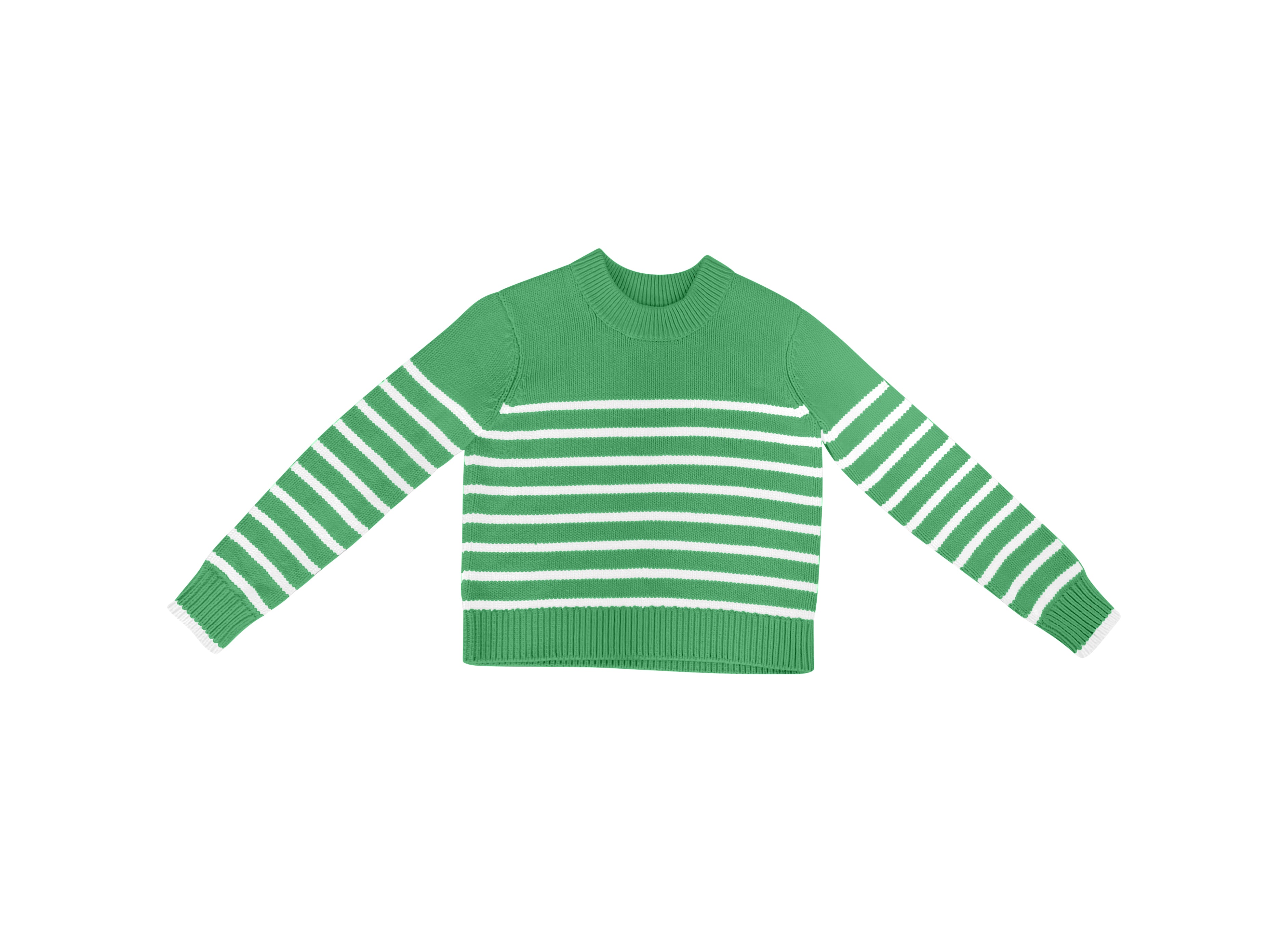 Green and White Stripe Sweater Green Stripe Sweater tutto