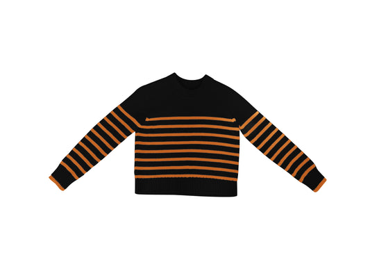 Black Camel Stripe Sweater