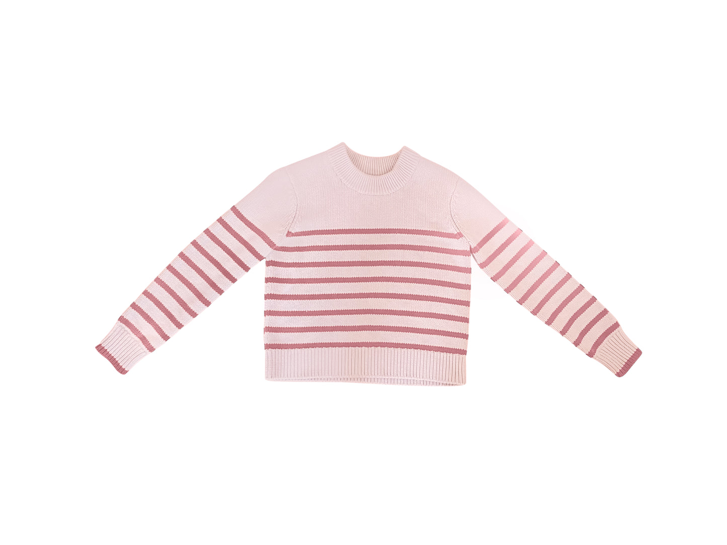 Blush Pink Stripe Sweater 