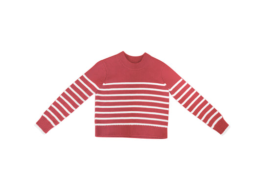 Red and White Stripe Sweater