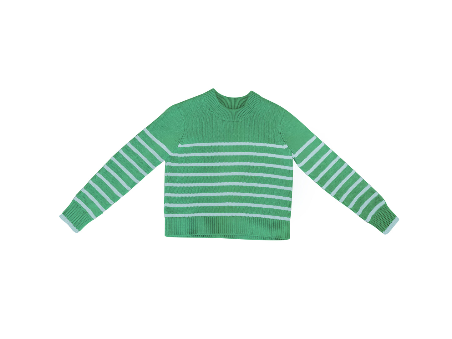 Spring Green Stripe Sweater