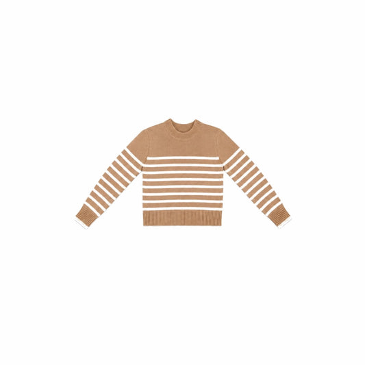 Sand White Stripe Sweater